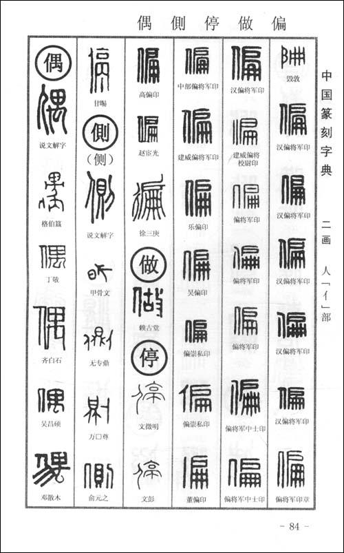 中国篆刻字典(上.下)