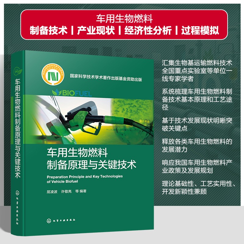 车用生物燃料制备原理与关键技术 车用生物燃料制备技术梳理·产业现状·经济分析·过程模拟 