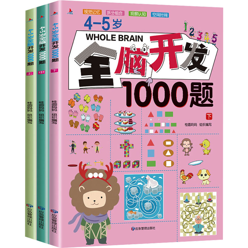  4-5岁全脑开发1000题(全3册) 