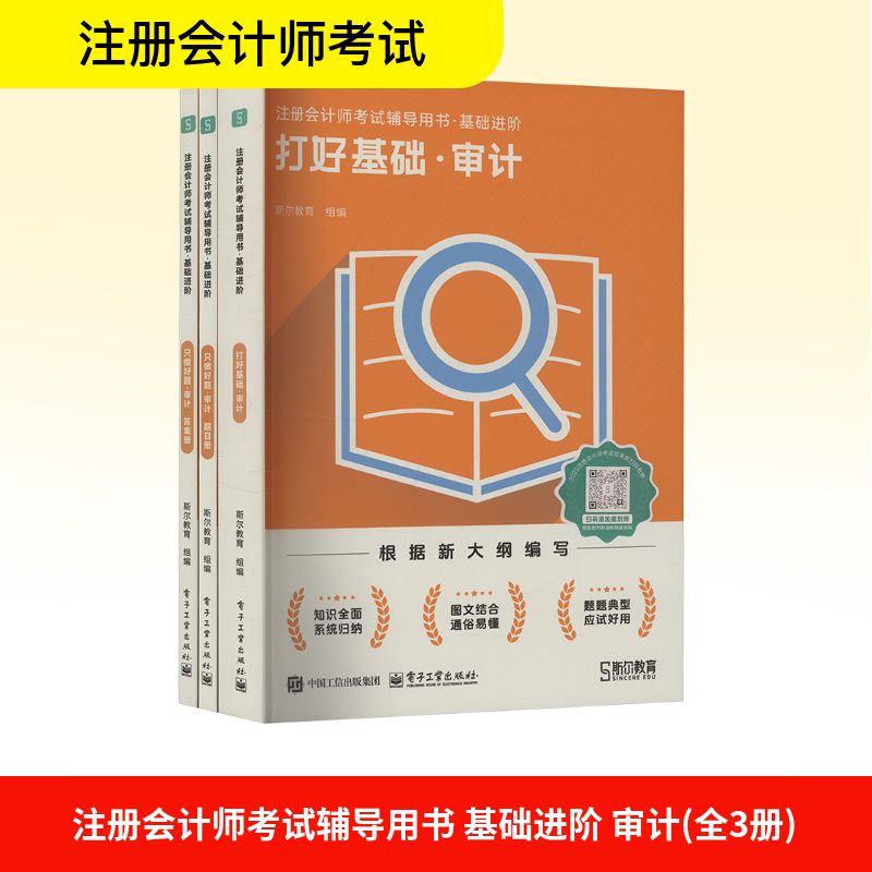  注册会计师考试辅导用书 基础进阶 审计(全3册) 